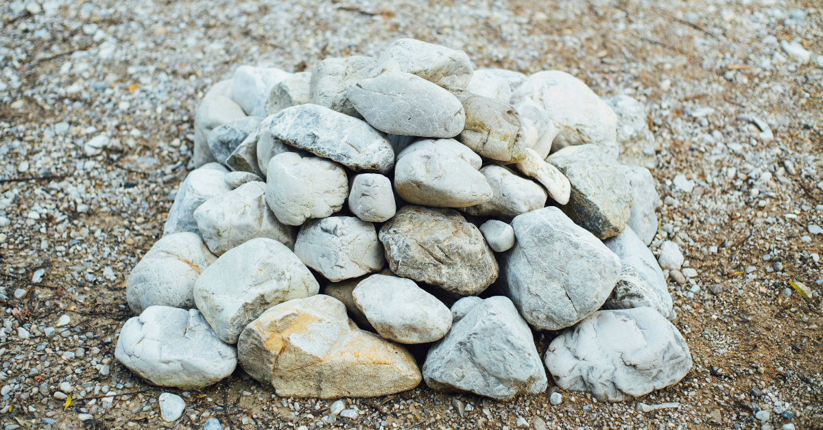 a stack of rocks