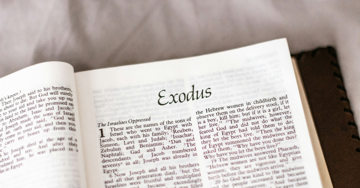 Bible open to Exodus